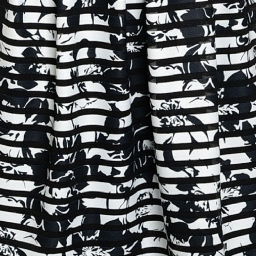 Floral Stripe Mix Print Sleeveless Dress - Picture 5 of 6